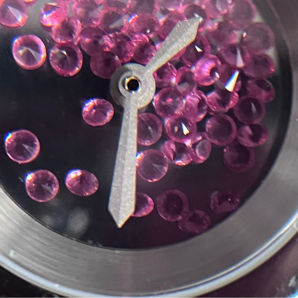 Andre Giroud Floating Pink Crystal Watch